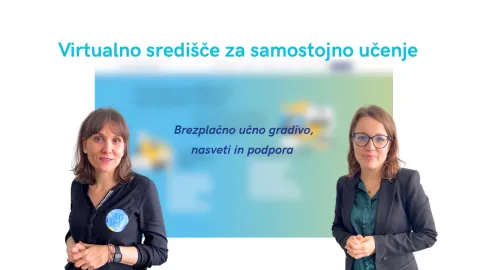 Središče za virtualno učenje banner.
