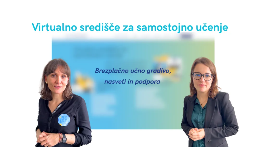 Središče za virtualno učenje banner.
